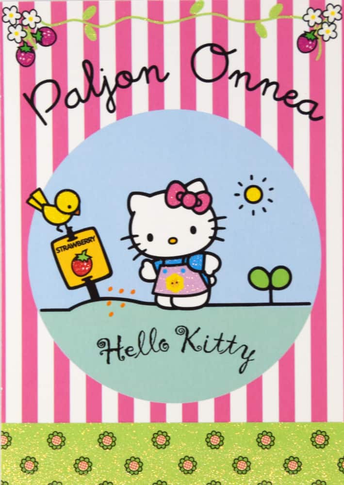 Hello Kitty - Paljon onnea- postikortti
