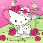 Hello Kitty - ruusut - postikortti