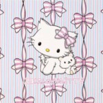 Hello Kitty - rusetit - postikortti