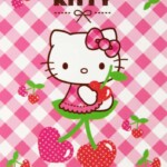 Hello Kitty - kirsikat - postikortti