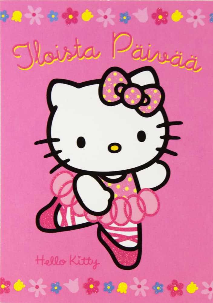 Hello Kitty - baletti - postikortti