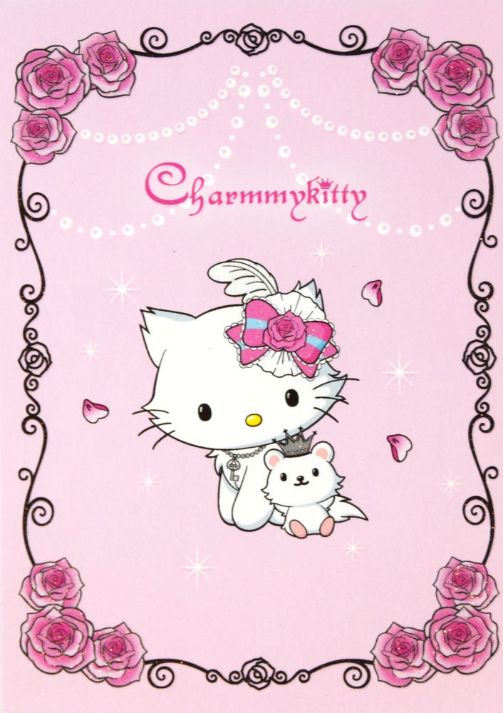 Hello Kitty - ruusukehys - postikortti