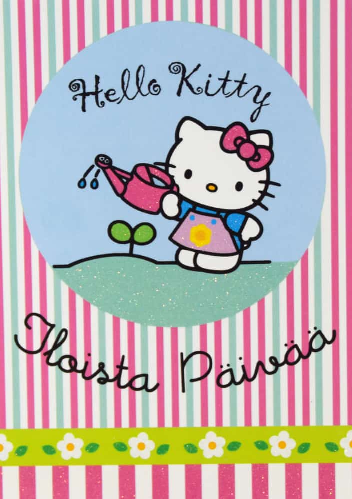 Hello Kitty - Iloista päivää - postikortti