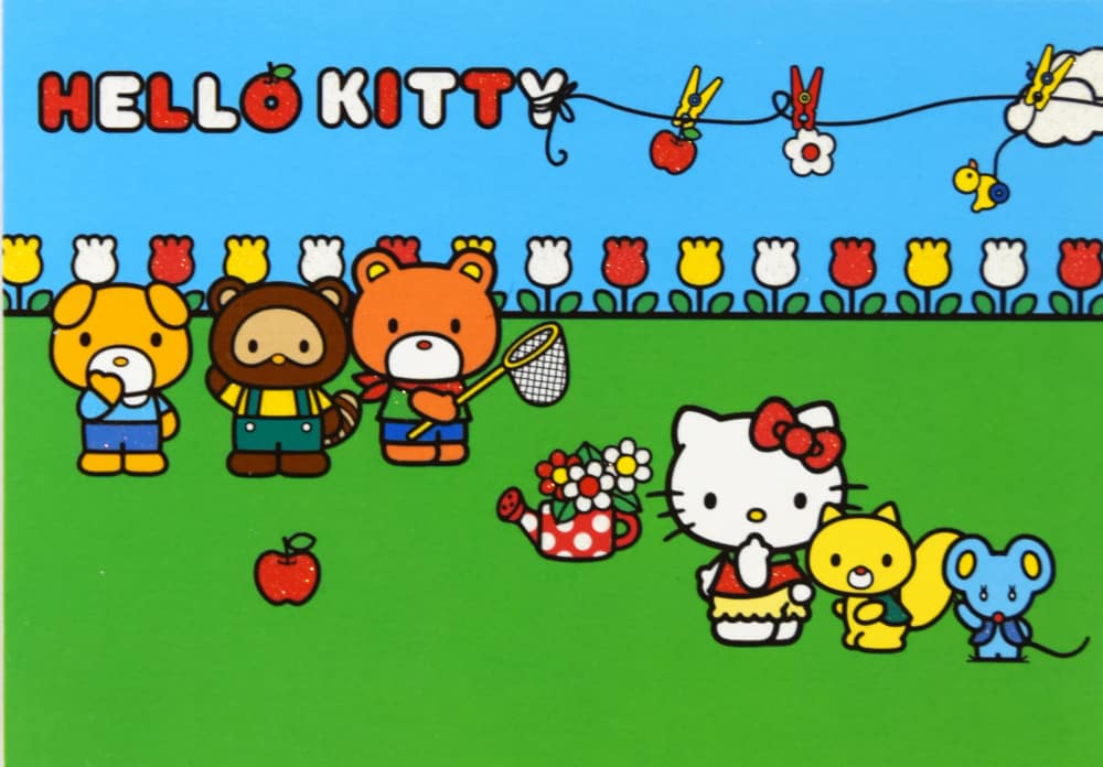 Hello Kitty - kaverit - postikortti