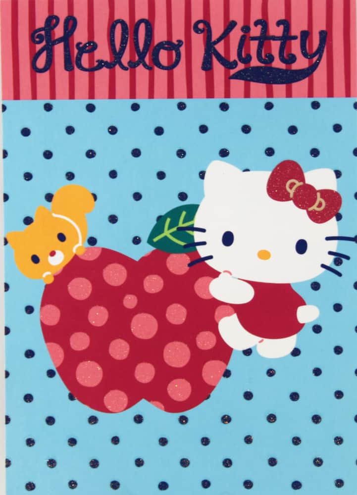 Hello Kitty - pilkut - postikortti