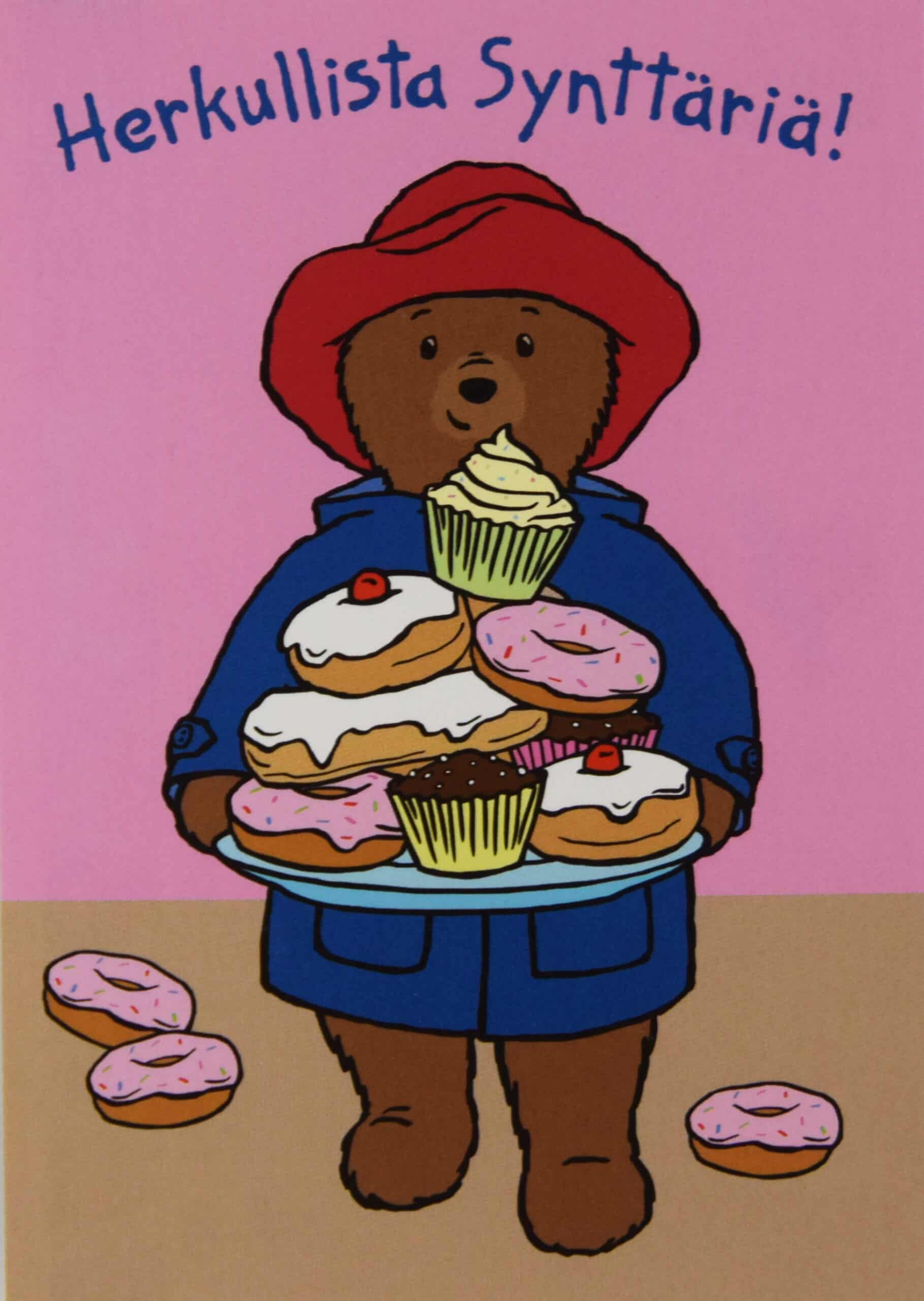 Paddington - Herkullista synttäriä - postikortti