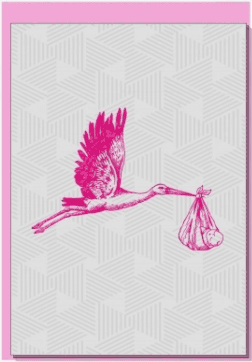 Haikarakortti - pinkki - 17;30