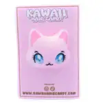 Vaaleanpunainen kissa pehmohiuskoriste - Kawaii Hair Candy