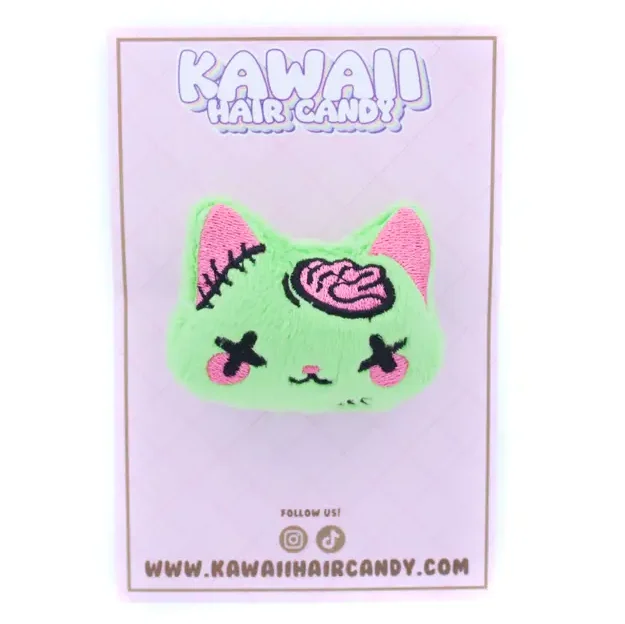 Zombikissa pehmohiuskoriste - Kawaii Hair Candy