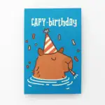 Capy-birthday postikortti