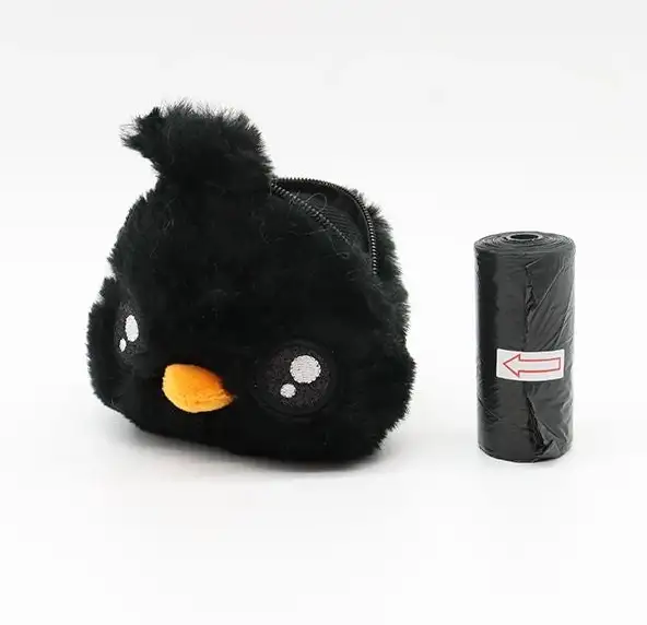 Koirankakkapussipidike - musta lintu