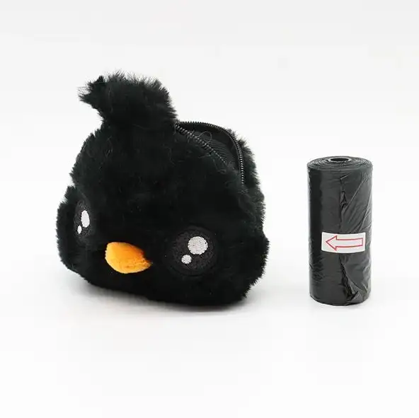 Koirankakkapussipidike - musta lintu